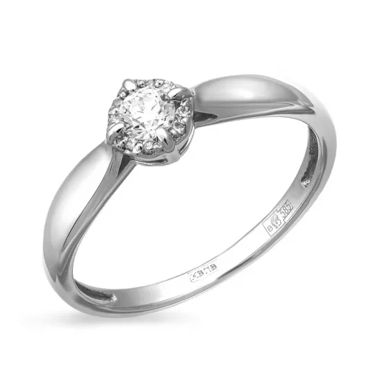 Кольцо с бриллиантами из золота