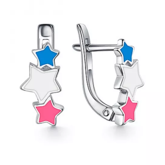 Серьги детские из серебра