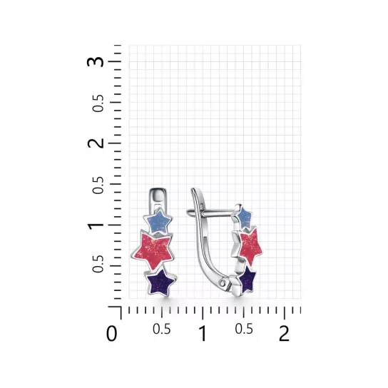 Серьги детские из серебра