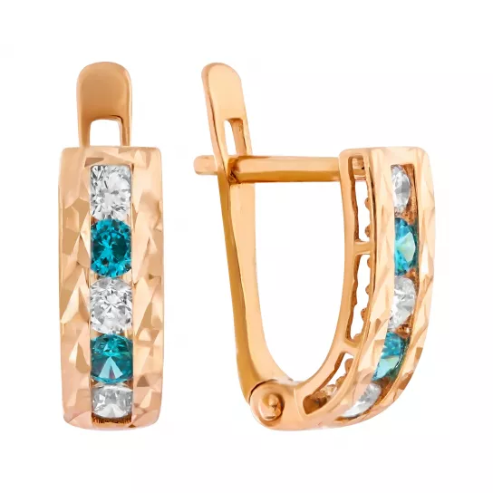 Серьги детские из золота