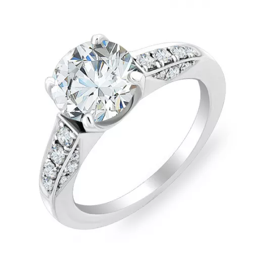 Кольцо с бриллиантами из золота