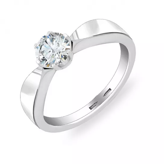 Кольцо с бриллиантами из золота