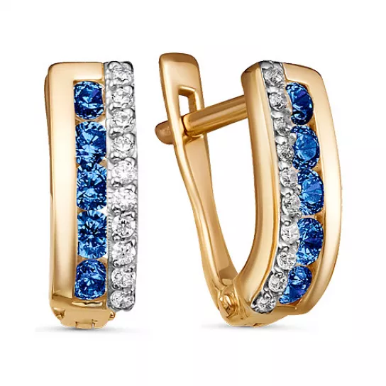 Серьги детские из золота