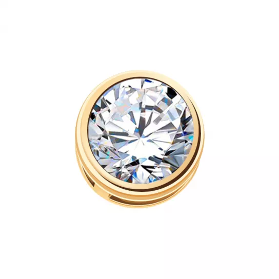 Подвеска с фианитом из золота