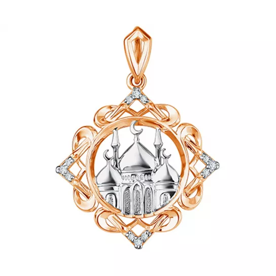 Подвеска мусульманская из золота