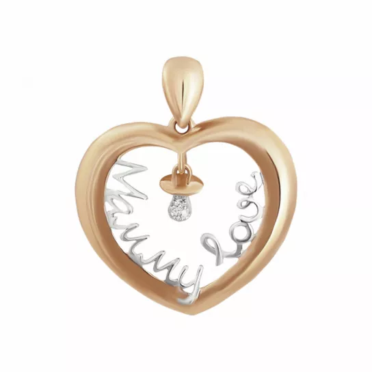 Подвеска с бриллиантами из золота