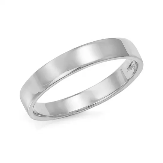 Кольцо обручальное из серебра