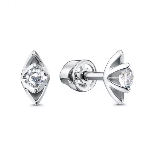 Пусеты из серебра