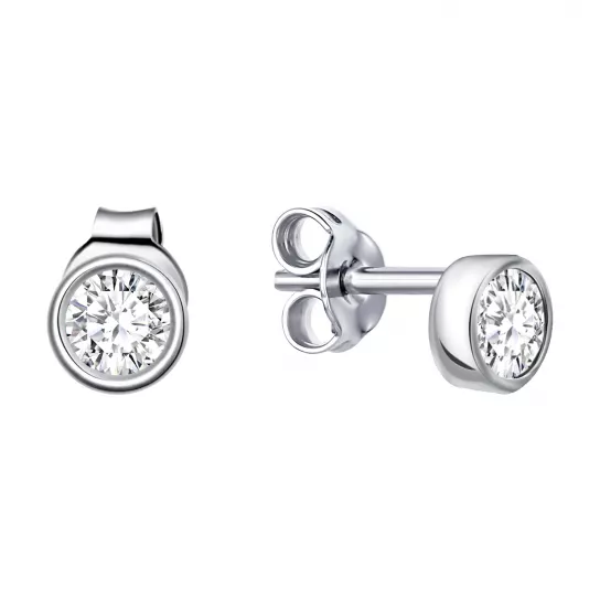 Пусеты из серебра