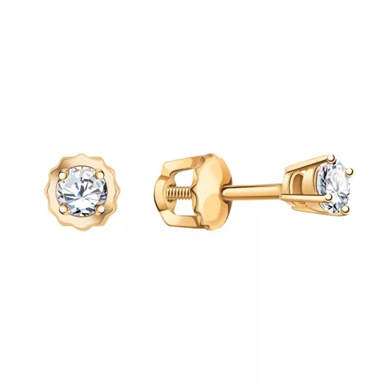 Пусеты из золота