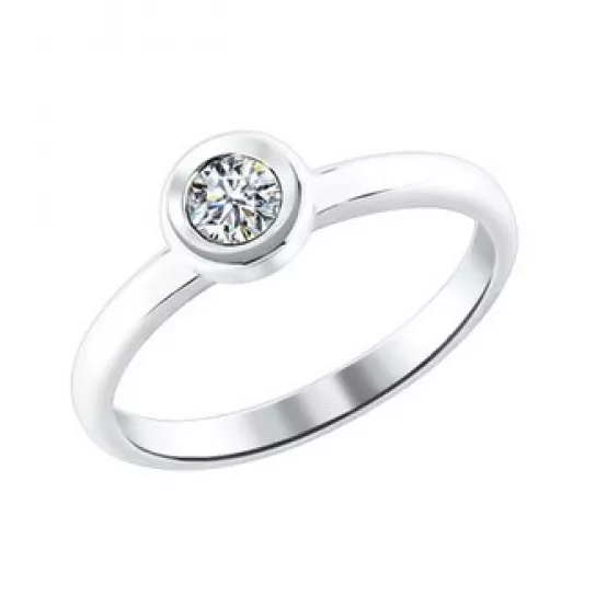 Кольцо с бриллиантами из золота