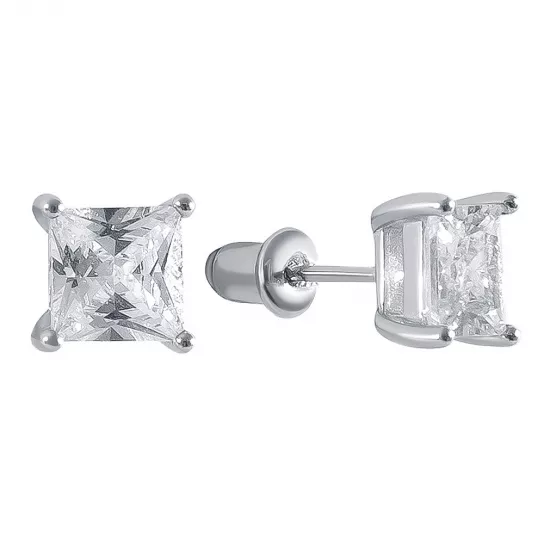 Пусеты из серебра