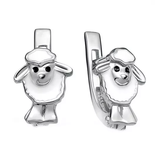 Серьги детские из серебра