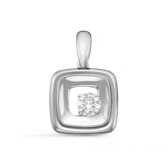 Подвеска с фианитом из золота