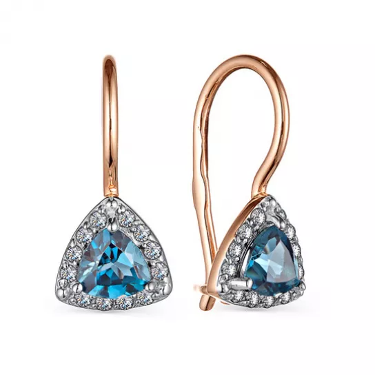 Серьги детские из золота