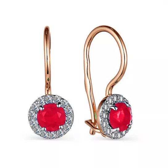 Серьги детские из золота