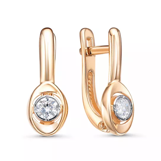 Серьги детские из золота