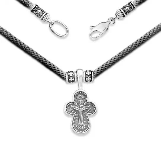 Колье из серебра