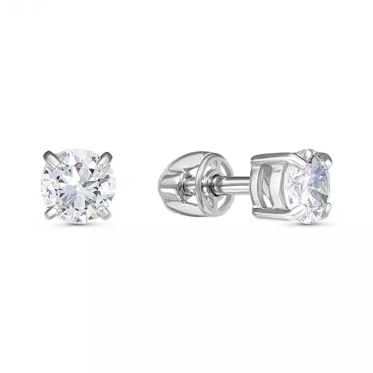 Пусеты из серебра