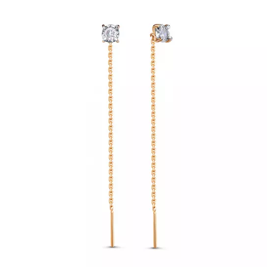 Серьги-продевки из золота