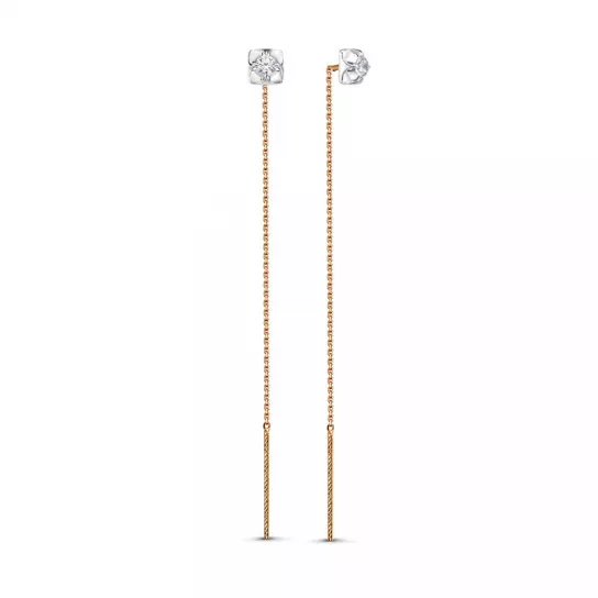 Серьги-продевки из золота