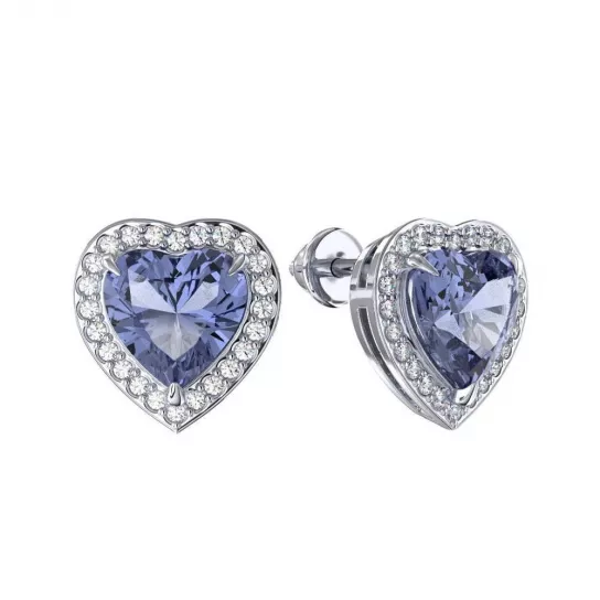 Пусеты из серебра