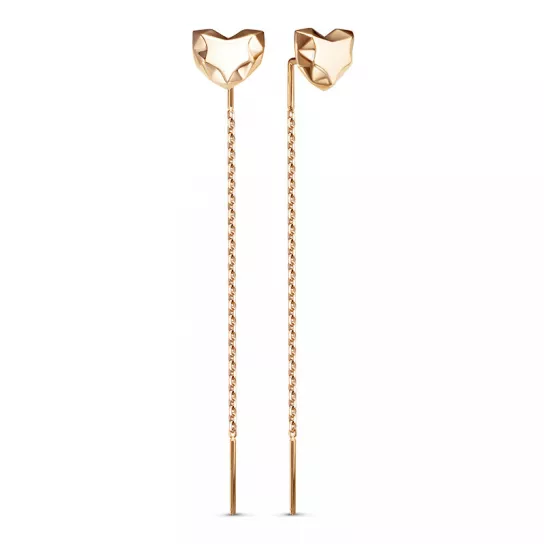 Серьги-продевки из золота