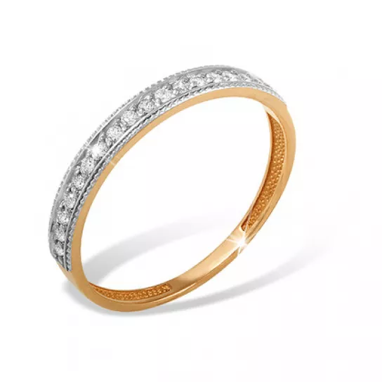 Кольцо с бриллиантами из золота