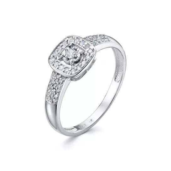 Кольцо с бриллиантами из золота