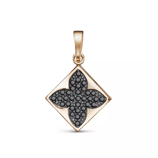 Подвеска с фианитом из золота
