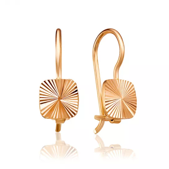 Серьги детские из золота