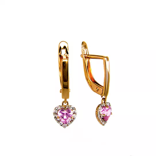 Серьги детские из золота